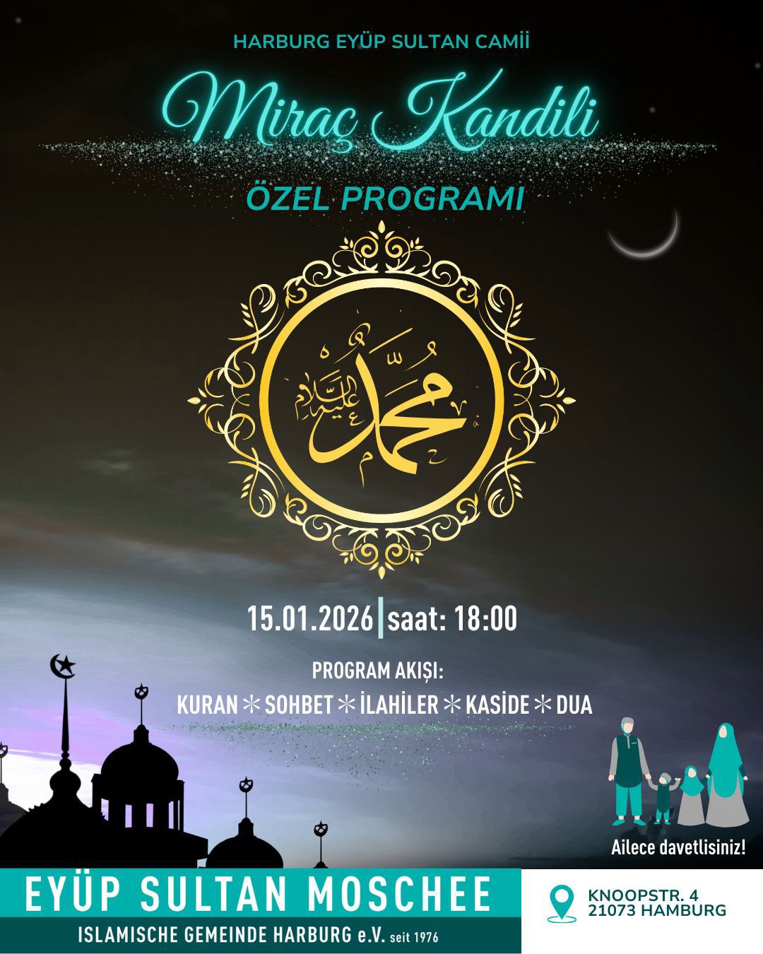 Einladung zum Miradsch-Abend (Himmelfahrt des Propheten ﷺ)